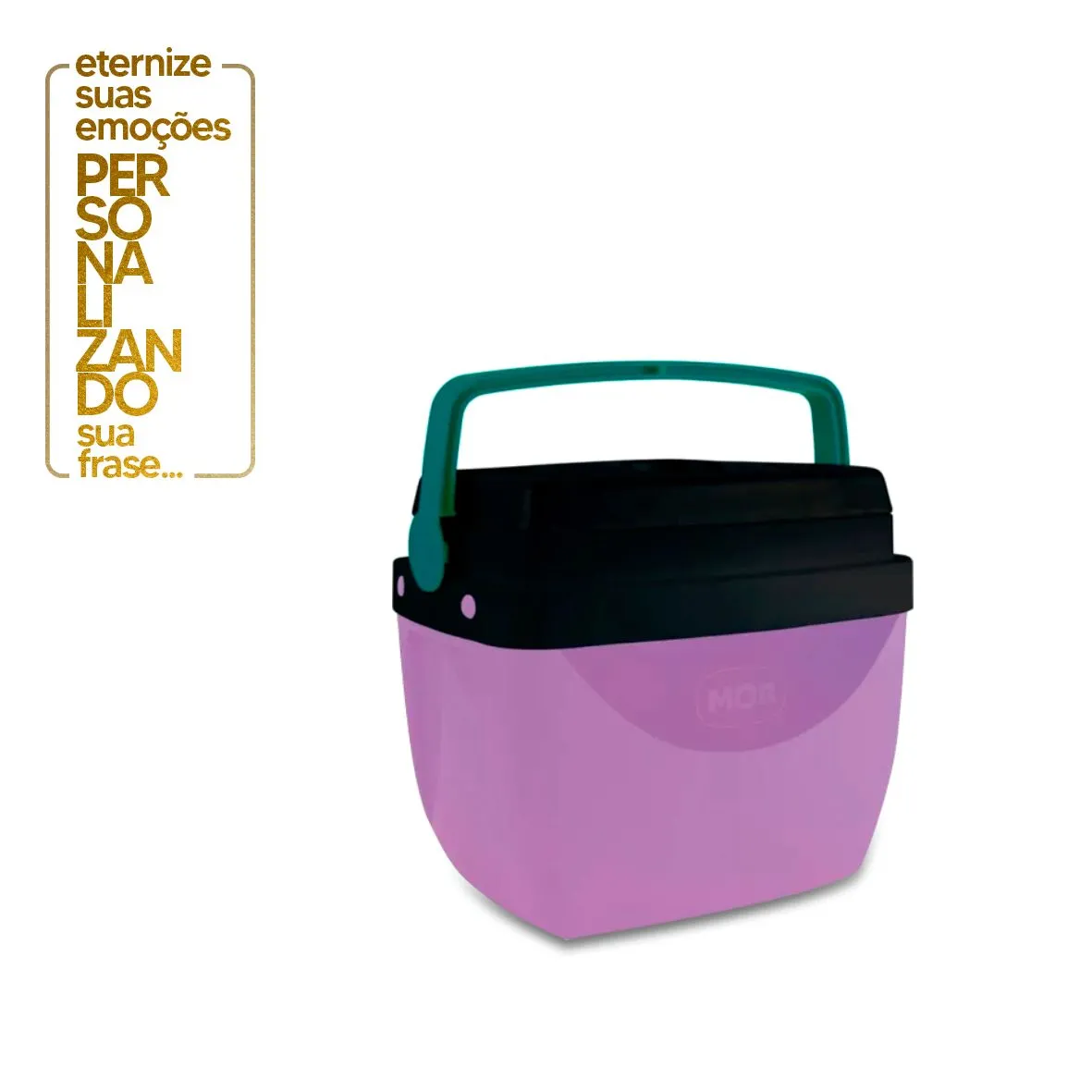 CAIXA TERMICA 12L LILAS C VERDE
