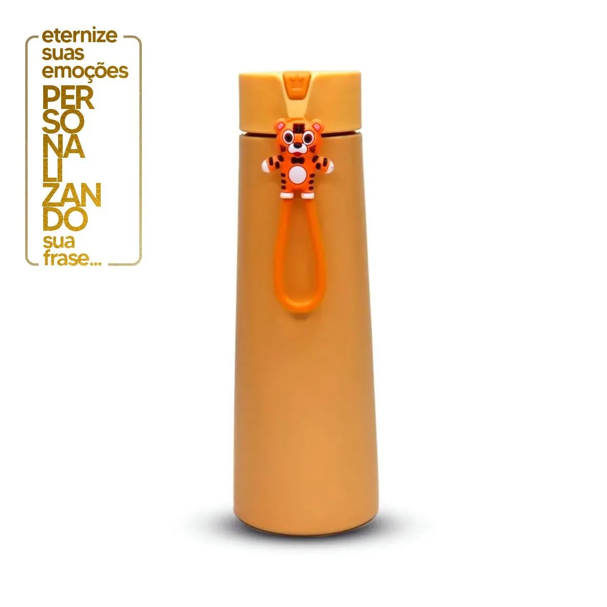 GARRAFA ISOTÉRMICA TIGRINHO DE INOX  480ML