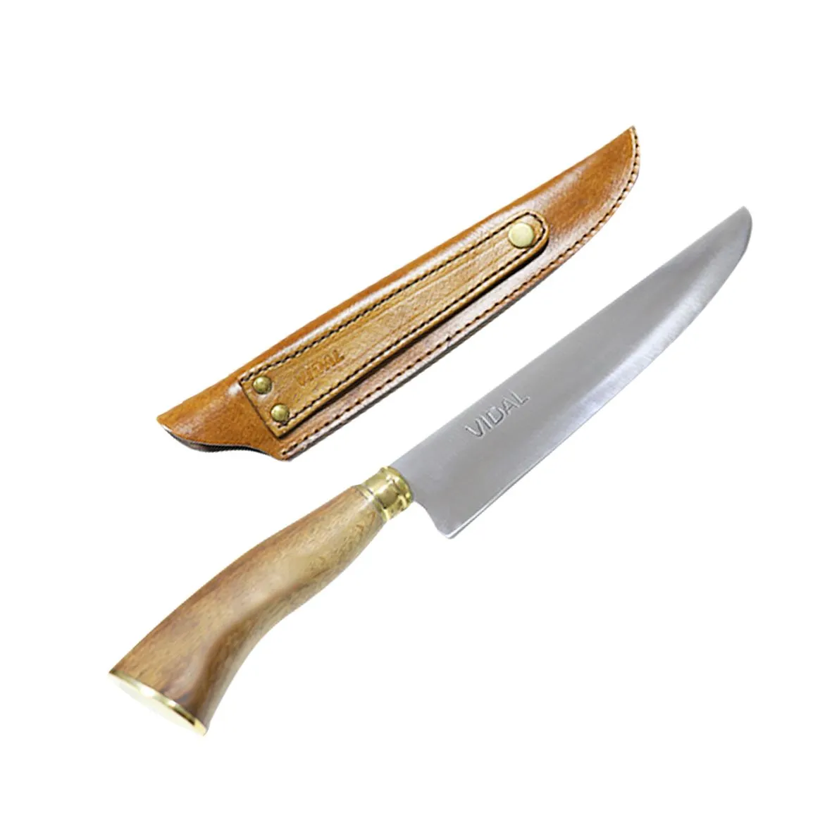 FACA 10' AÇO CIRÚRGICO PARA CHURRASCO PERSONALIZADA VIDAL