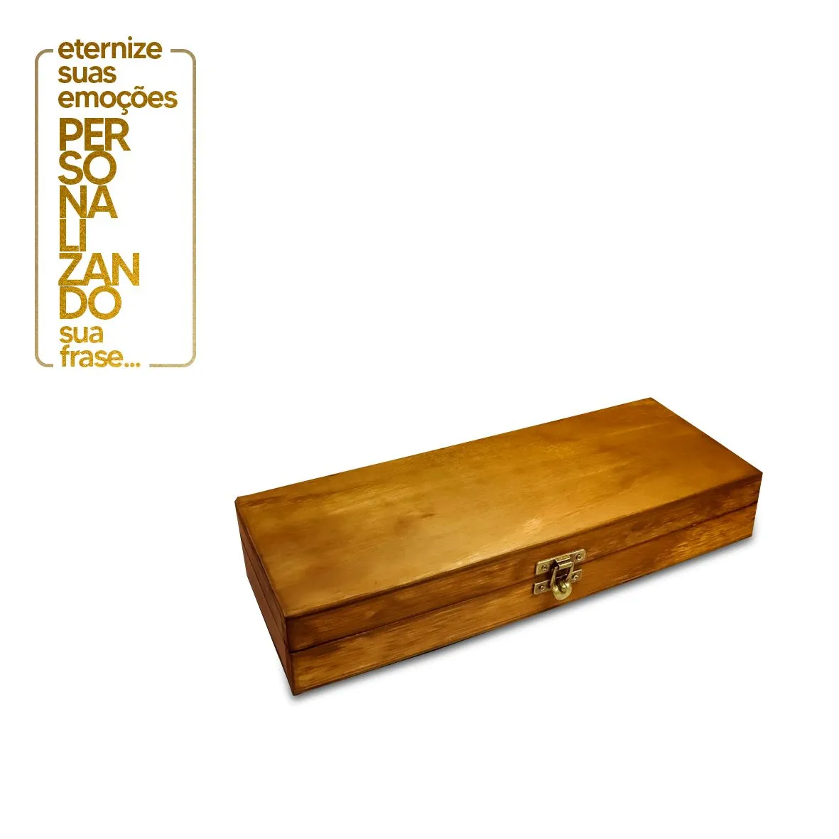 CAIXA DE MADEIRA PARA FACA E CHAIRA 37CM