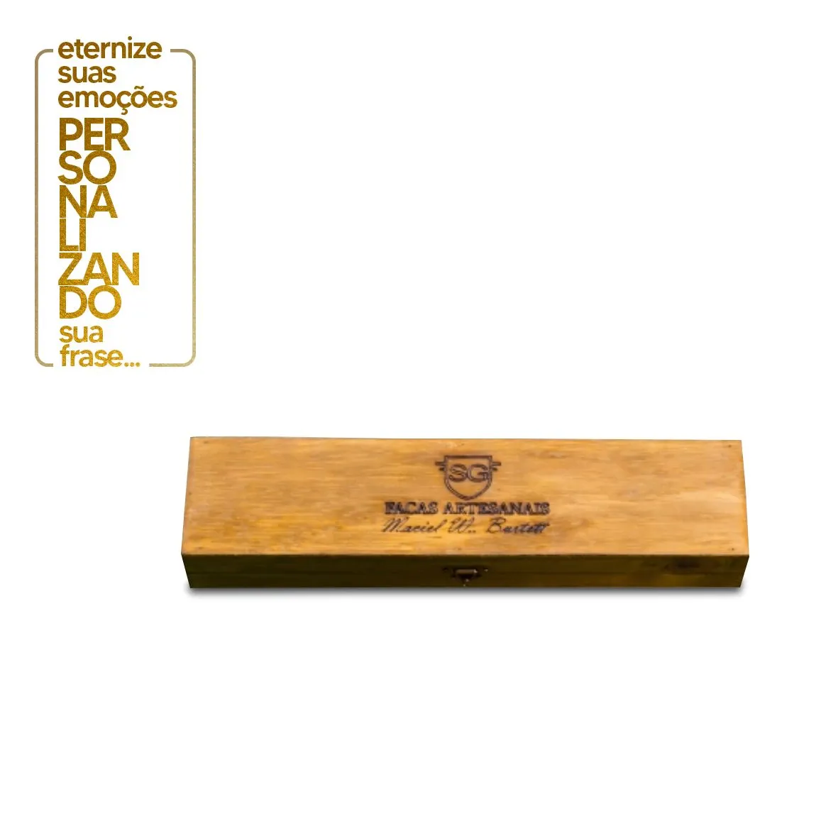 CAIXINHA DE PRESENTE EM MADEIRA  10'