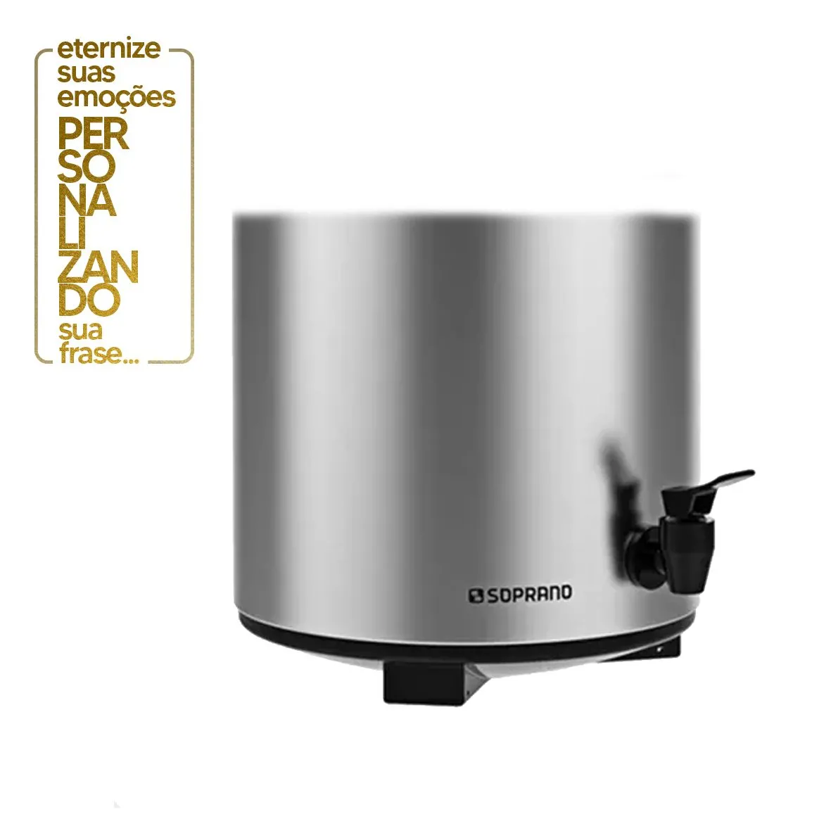 GARRAFA TÉRMICA SOPRANO PALACE INOX - 9,5 LITROS