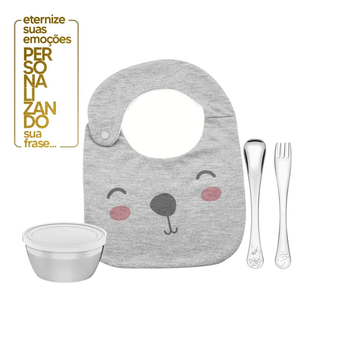 CONJUNTO AÇO INOX 4 PEÇAS LE PETIT ROSA