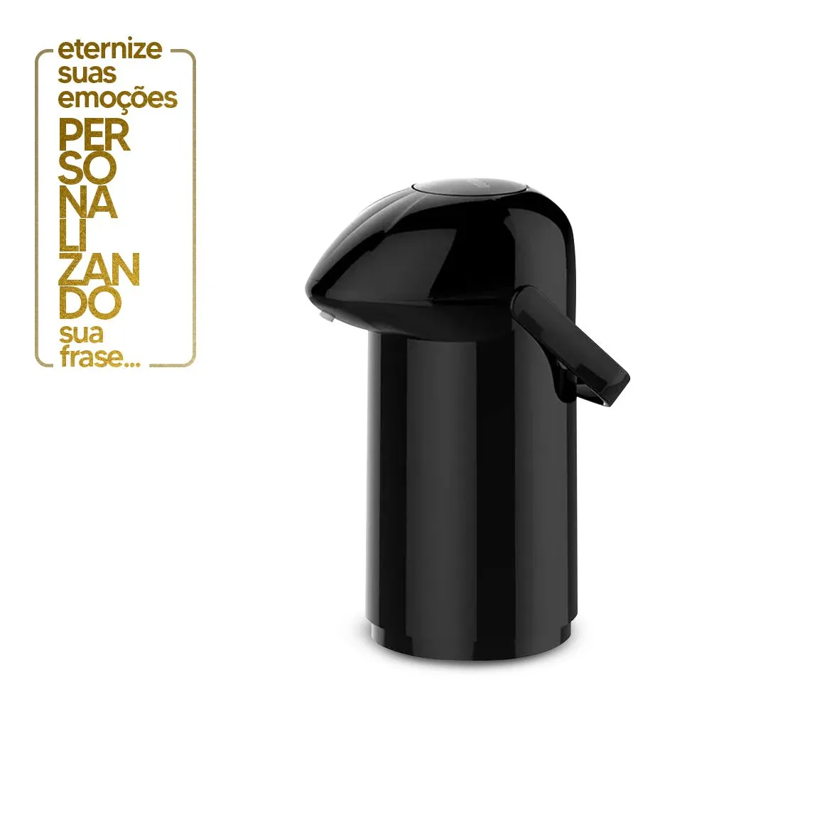 GARRAFA TÉRMICA JADE COM BOMBA 1 LITRO