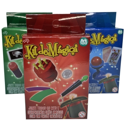 KIT DE MÃGICA INFANTIL COM 15 TRUQUES