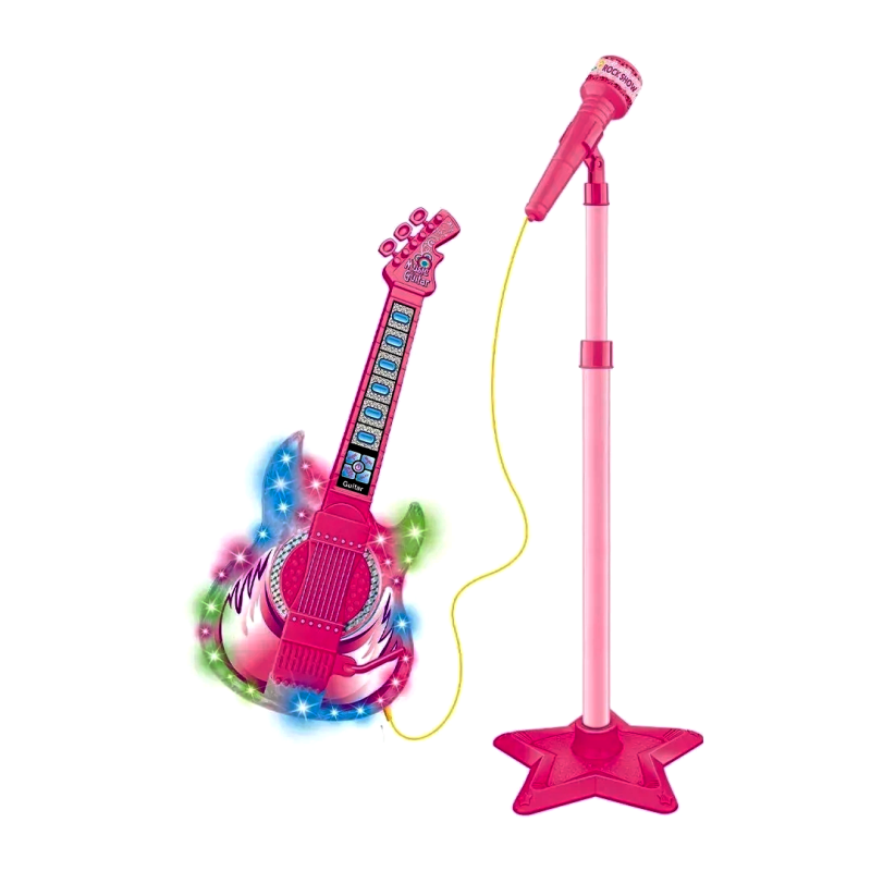GUITARRA COM MICROFONE PEDESTAL